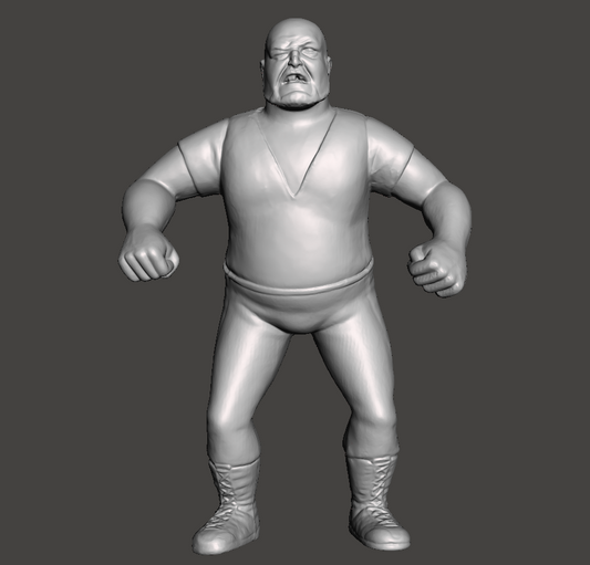 Bam Bam Bigelow WWE WCW Custom 3D Printed Galoob Scaled Figure