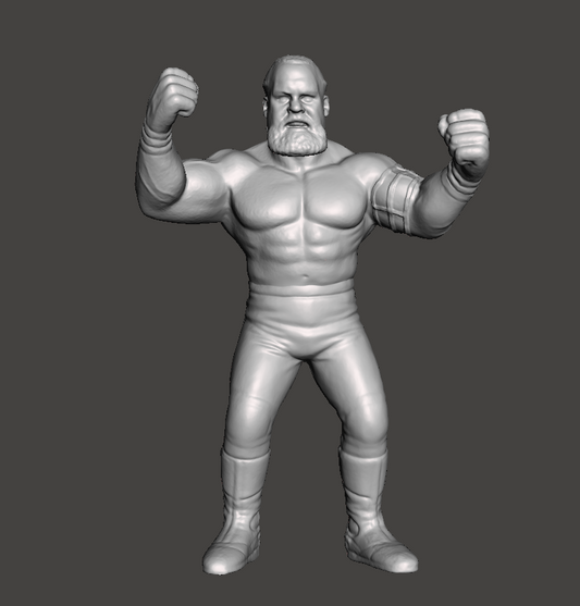 The Barbarian Powers Of Pain WWE WCW Custom 3D Printed Galoob Scaled Figure