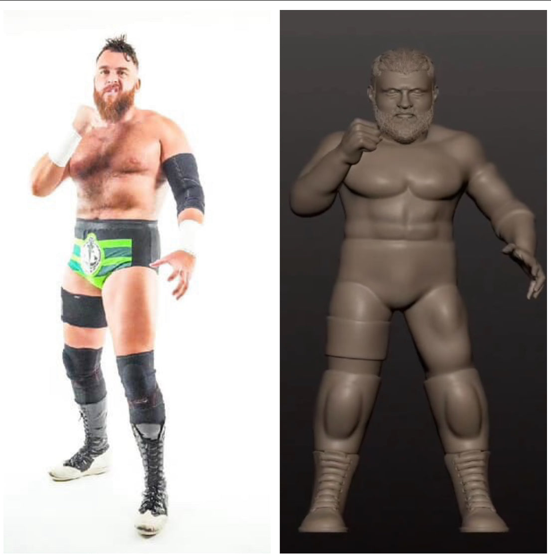 GHALUS TAKEOVER - BRITISH BRAWLERS SERIES THREE - ALL 6 UNIQUE FIGURES! Joe Coffey, Mark Coffey and Wolfgang