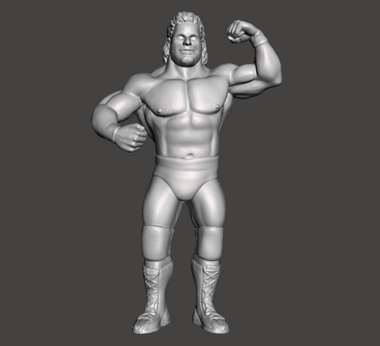 The British Bulldog Davey Boy Smith WWE WCW Custom 3D Printed Galoob Scaled Figure