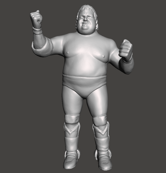 The American Dream Dusty Rhodes WWE WCW Custom 3D Printed Galoob Scaled Figure