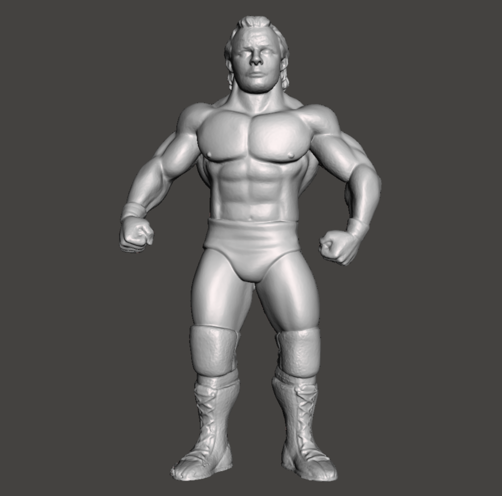 Dynamite Kid WWE WCW Custom 3D Printed Galoob Scaled Figure