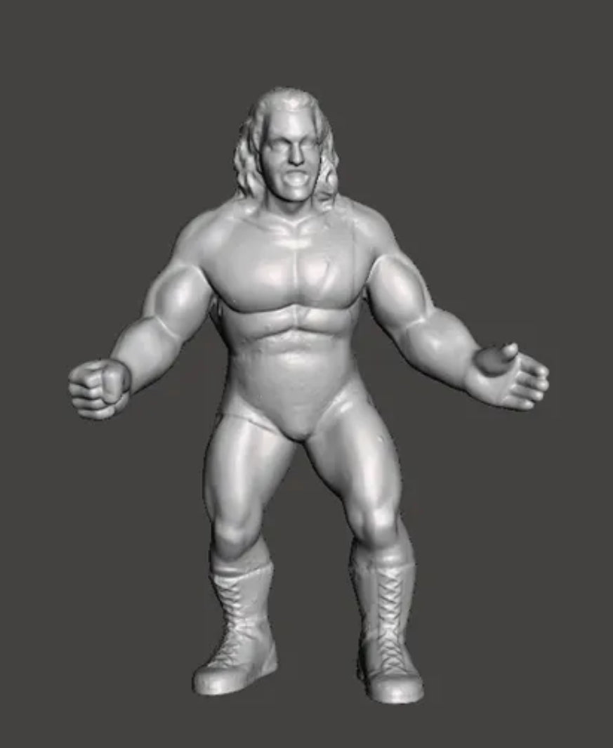 THE GIANT BIG SHOW Wcw Galoob Scaled Figure Custom Hand Painted