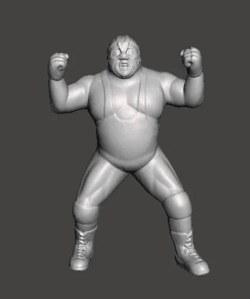 VADER WCW Galoob Scaled Figure Hand Painted Custom 3D Printed
