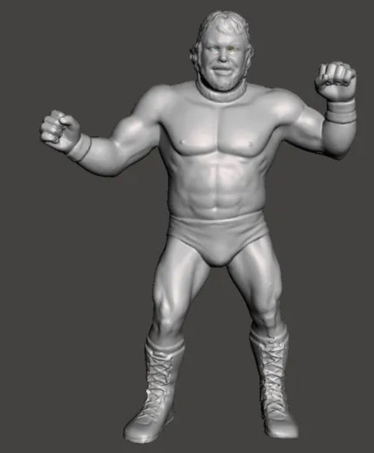 Billy Jack Hayes Wcw Galoob Scaled Figure Hand Painted 3d Printed