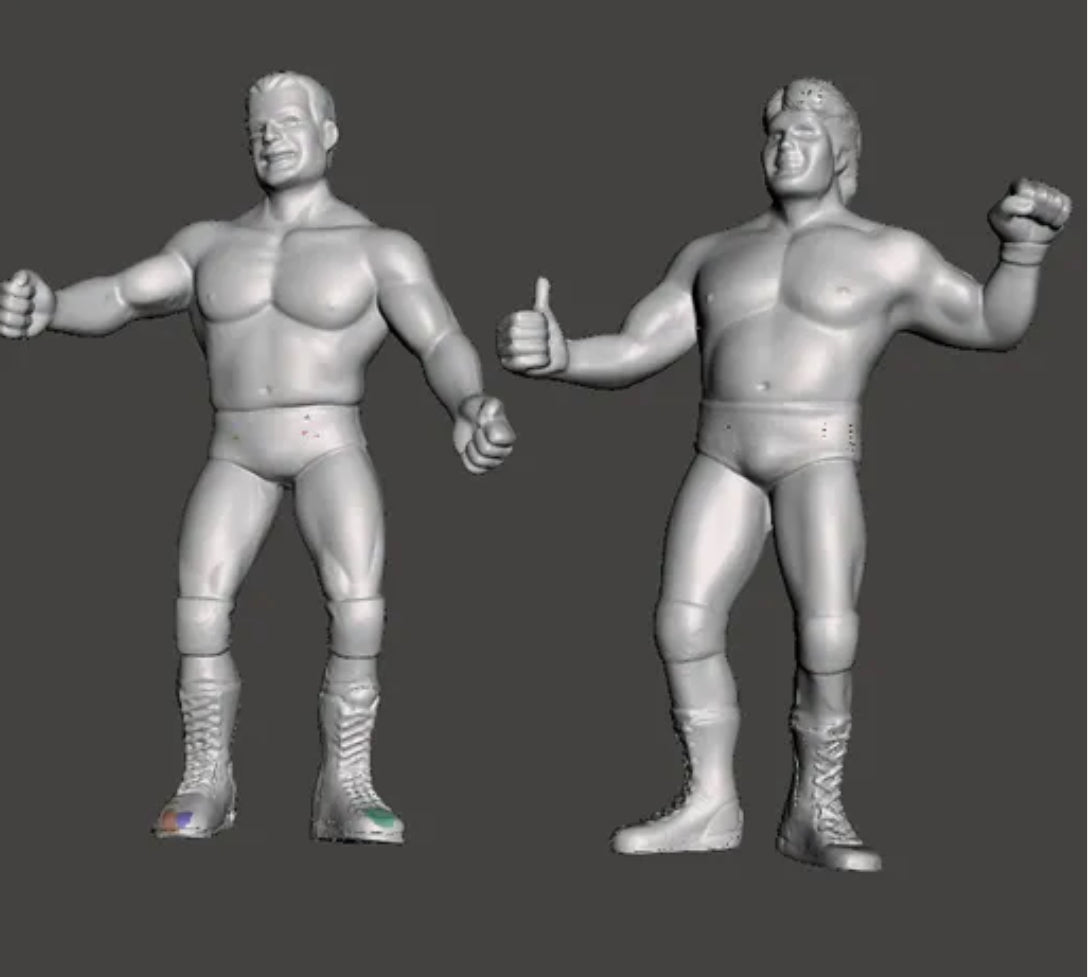 KILLER BEES WCW Galoob Scaled Figures Custom Hand Painted 3D Printed