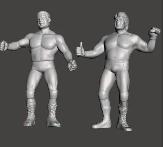 KILLER BEES WCW Galoob Scaled Figures Custom Hand Painted 3D Printed