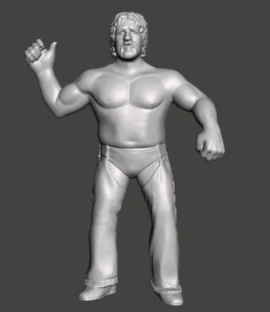 TERRY FUNK WCW Galoob Scaled Figure Custom 3D Printed Hand Painted
