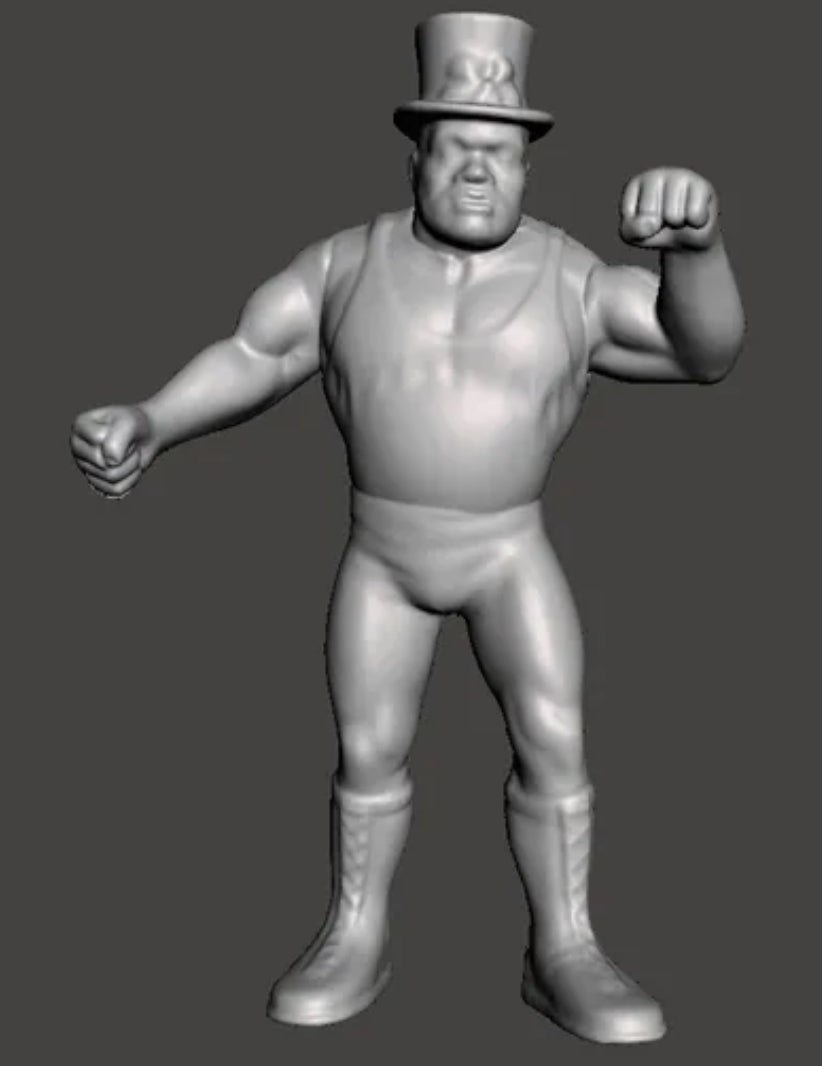 PAPA SHANGO WCW Galoob Scaled Custom Figure Hand Painted 3D Printed