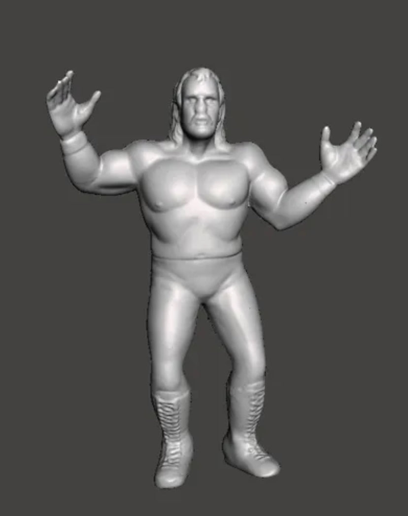 JAKE ROBERTS WCW Galoob Scaled Figure Hand Painted 3D Printed