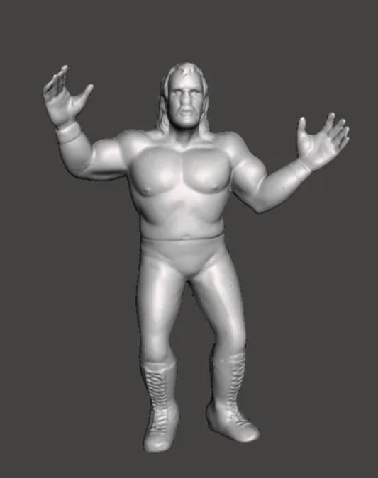 JAKE ROBERTS WCW Galoob Scaled Figure Hand Painted 3D Printed