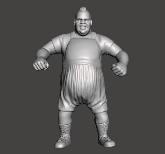 King Mabel Men On A Mission WWE WCW Custom 3D Printed Galoob Scaled Figure