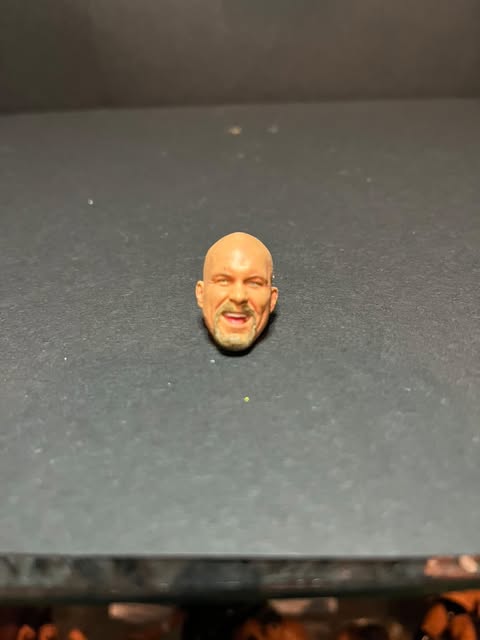 Stone Cold Steve Austin Head Elite Mattel Custom REPAINTED