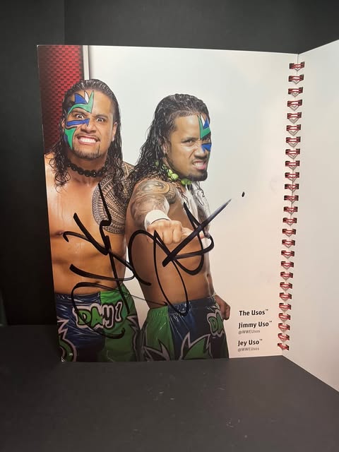 WWE VIP Experience Book SIGNED By Bray Wyatt, Dean Ambrose And Both Usos