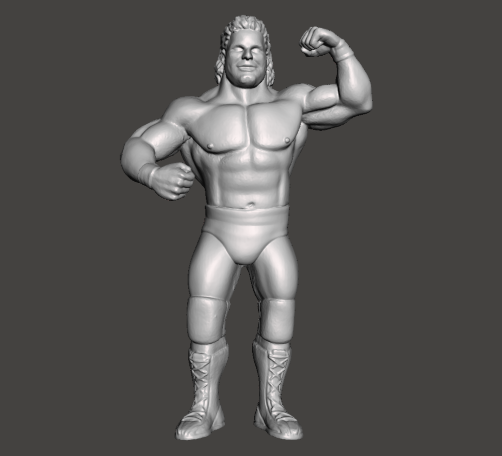 The British Bulldog Davey Boy Smith WWE WCW Custom 3D Printed Galoob Scaled Figure