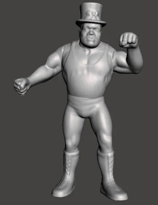PAPA SHANGO WCW Galoob Scaled Custom Figure Hand Painted 3D Printed