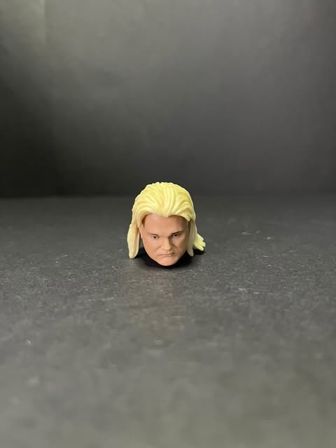 Greg Valentine Mattel Action Figure Head Blonde and Black Hair