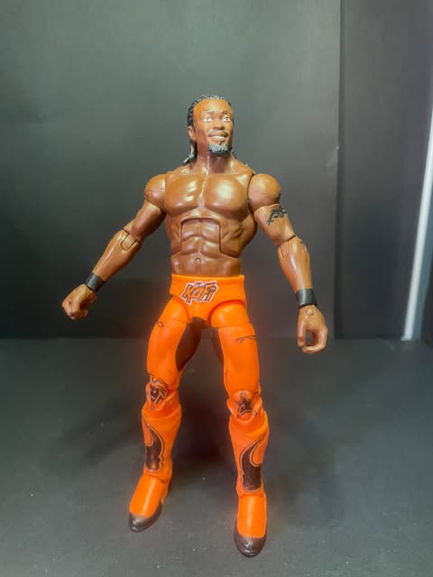 WWE Kofi Kingston Elite Mattel The New Day Orange Tights